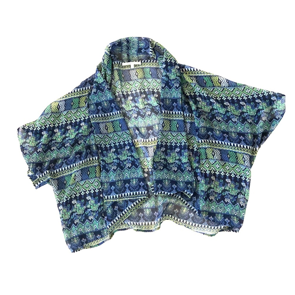 Collective Concepts Tribal Print short Kimono